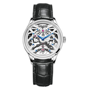 AGELOCER Original Schwarzwald Watch Women's Luxury Watch Skeleton Automatic Mechanical.