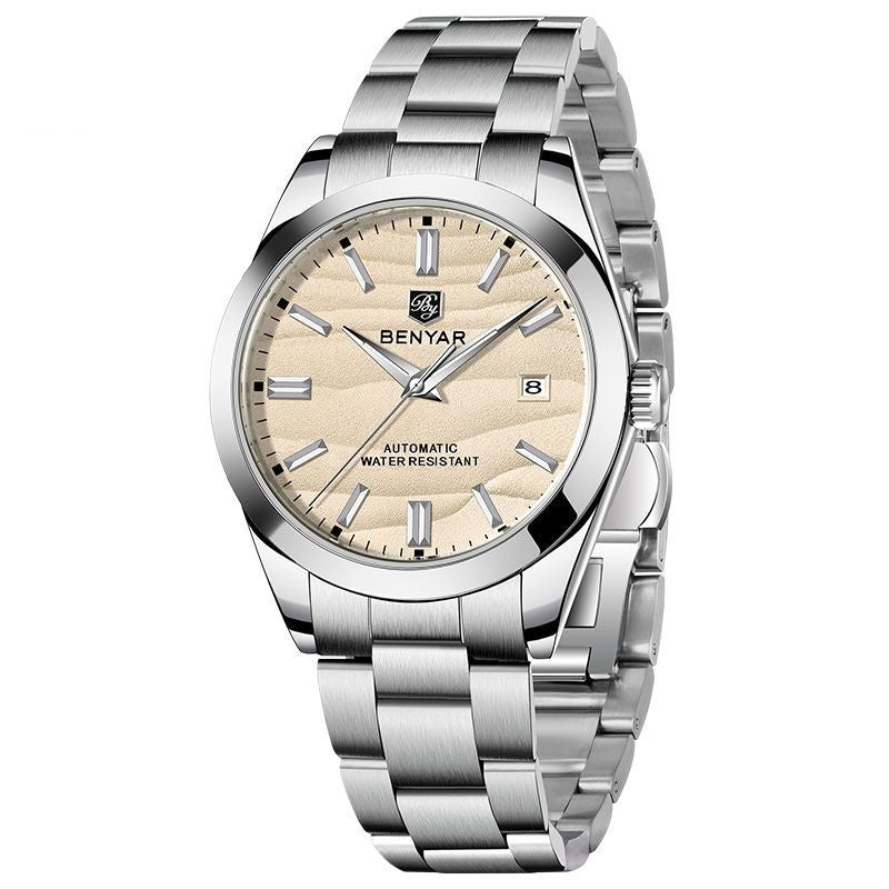 Benyar Calendar Luminous Men's Mechanical Watch