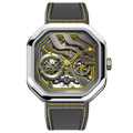 AGELOCER Original Volcano Watch Men's Luxury Luminous Skeleton Automatic Mechanical Watch Birthday Gift for Men