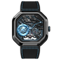 AGELOCER Original Volcano Watch Men's Luxury Luminous Skeleton Automatic Mechanical Watch Birthday Gift for Men