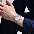 RollsTime New GMT Automatic Mechanical Watch Men Japan NH34A Stainless Steel Wristwatch AR Sapphire Crystal Waterproof