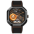 AGELOCER Original Volcano Watch Men's Luxury Luminous Skeleton Automatic Mechanical Watch Birthday Gift for Men
