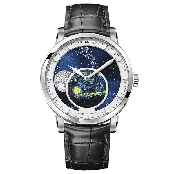 AGELOCER Original Astronomer Watch Van Gogh Oil Painting