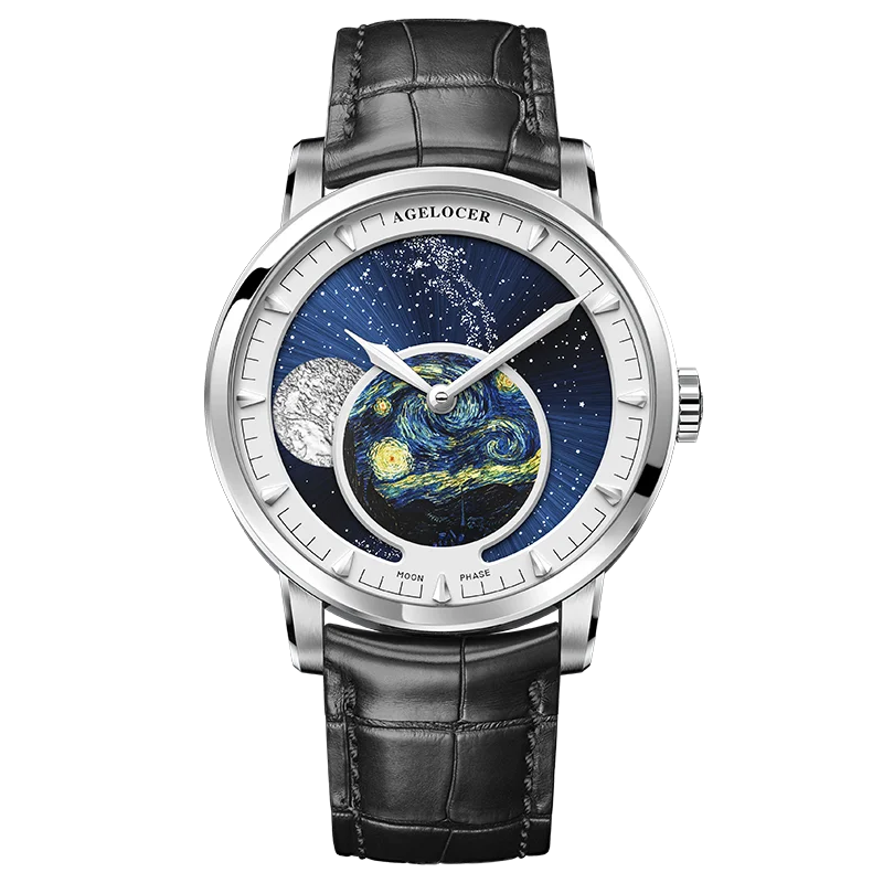 AGELOCER Original Astronomer Watch Van Gogh Oil Painting
